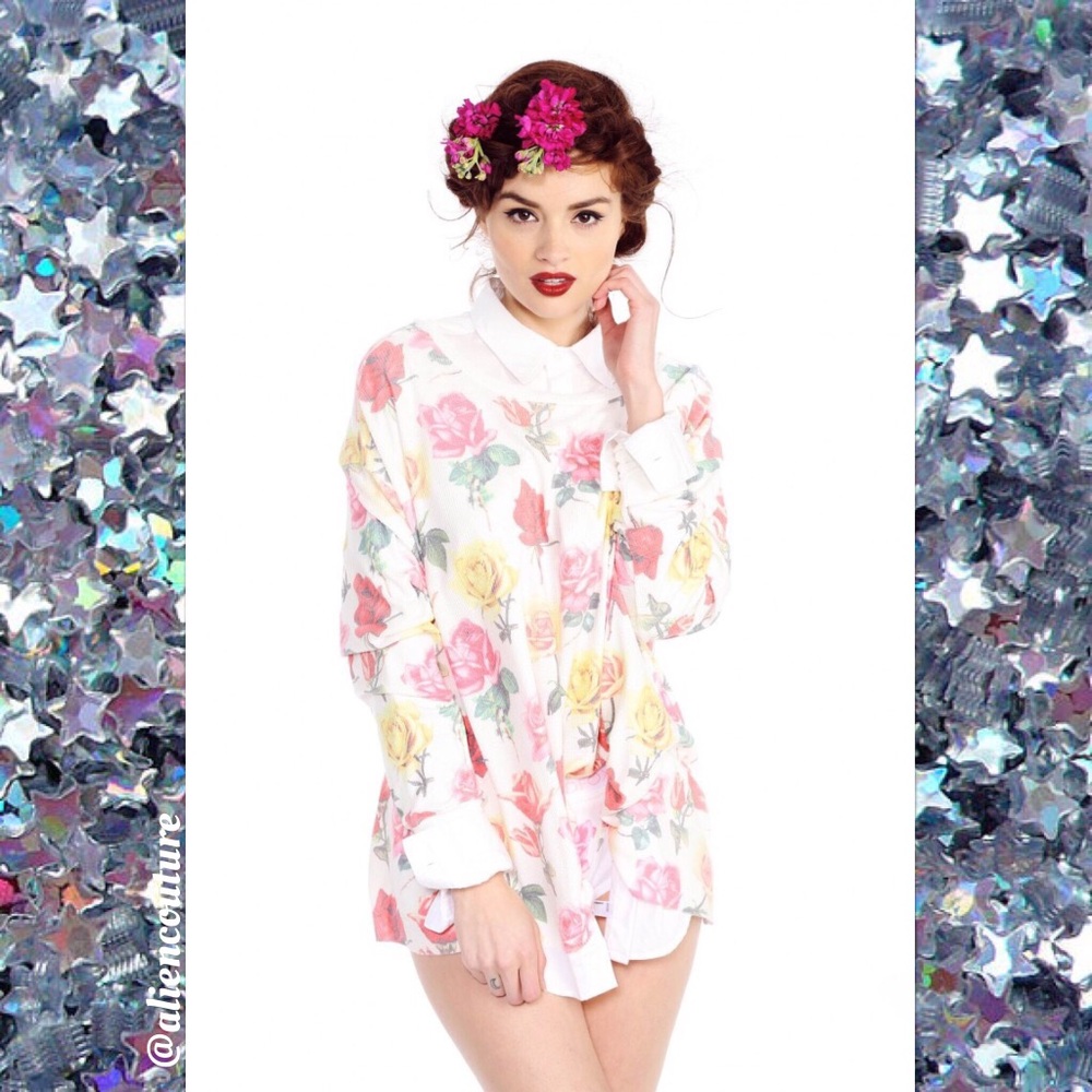 Wildfox Bright Roses Effortless Thermal - Picture 6 of 8